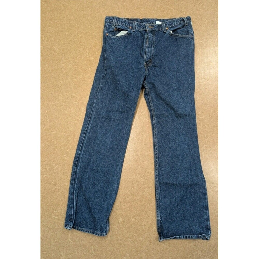 Vintage Levis Jeans 517 Orange Tab Measures 38x32 Dark Wash Made USA Vtg 40x32